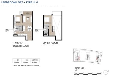 Layout căn hộ loft 1 2 3 4 phòng ngủ khu The Galleria