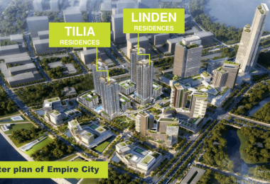 Mặt bằng tòa T1a khu Linden Empire City Thủ Thiêm