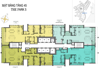 Mặt bằng penthouse toà park 5 vinhomes central park