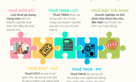 Tìm hiểu các loại thuế quan trọng tại Việt Nam: Thuế môn bài, thuế TNCN, thuế GTGT và thuế TNDN