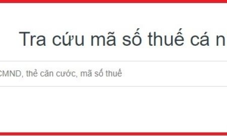 Tra cứu mã số thuế cá nhân online