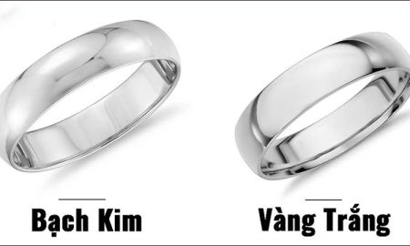 Vàng trắng và bạch kim